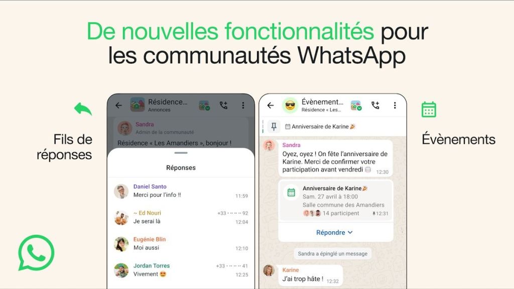 WhatsApp : vous pourrez bientôt créer un événement dans une Communauté